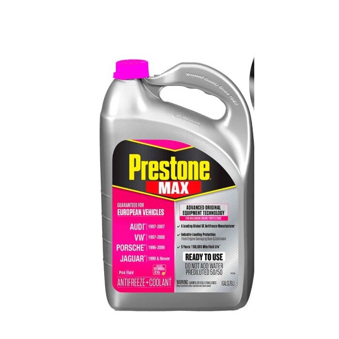 Prestone Max rose liquide de refroidissement pour véhicules européens 3,78 litres